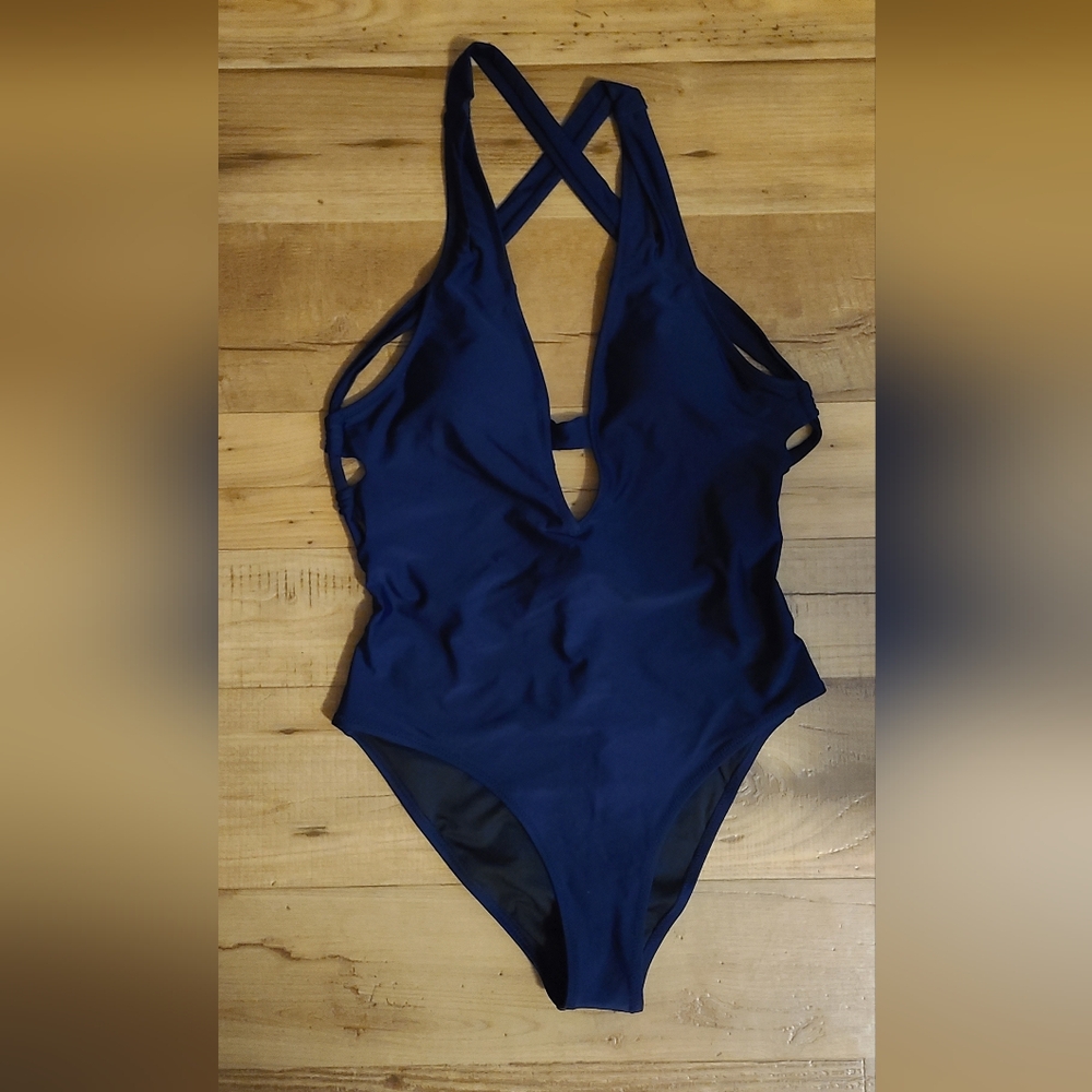 Navy cupshe one piece